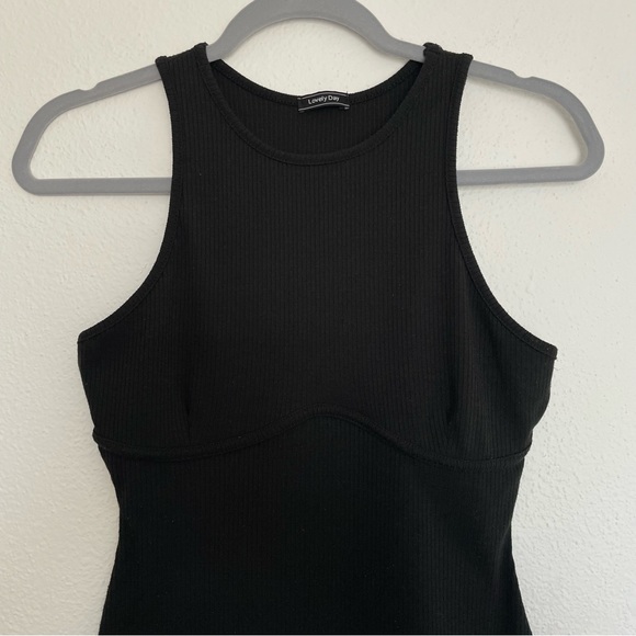 Lovely Day Bodycon Mini Little Black Dress MEDIUM - Picture 4 of 4